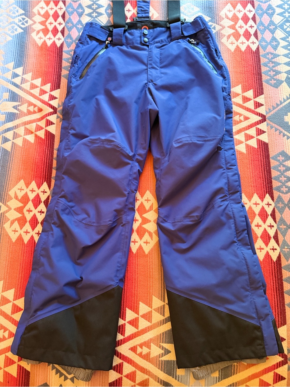 Arctica Women’s Waterproof Ski Snowboard Pants with Removable Suspenders S Blue